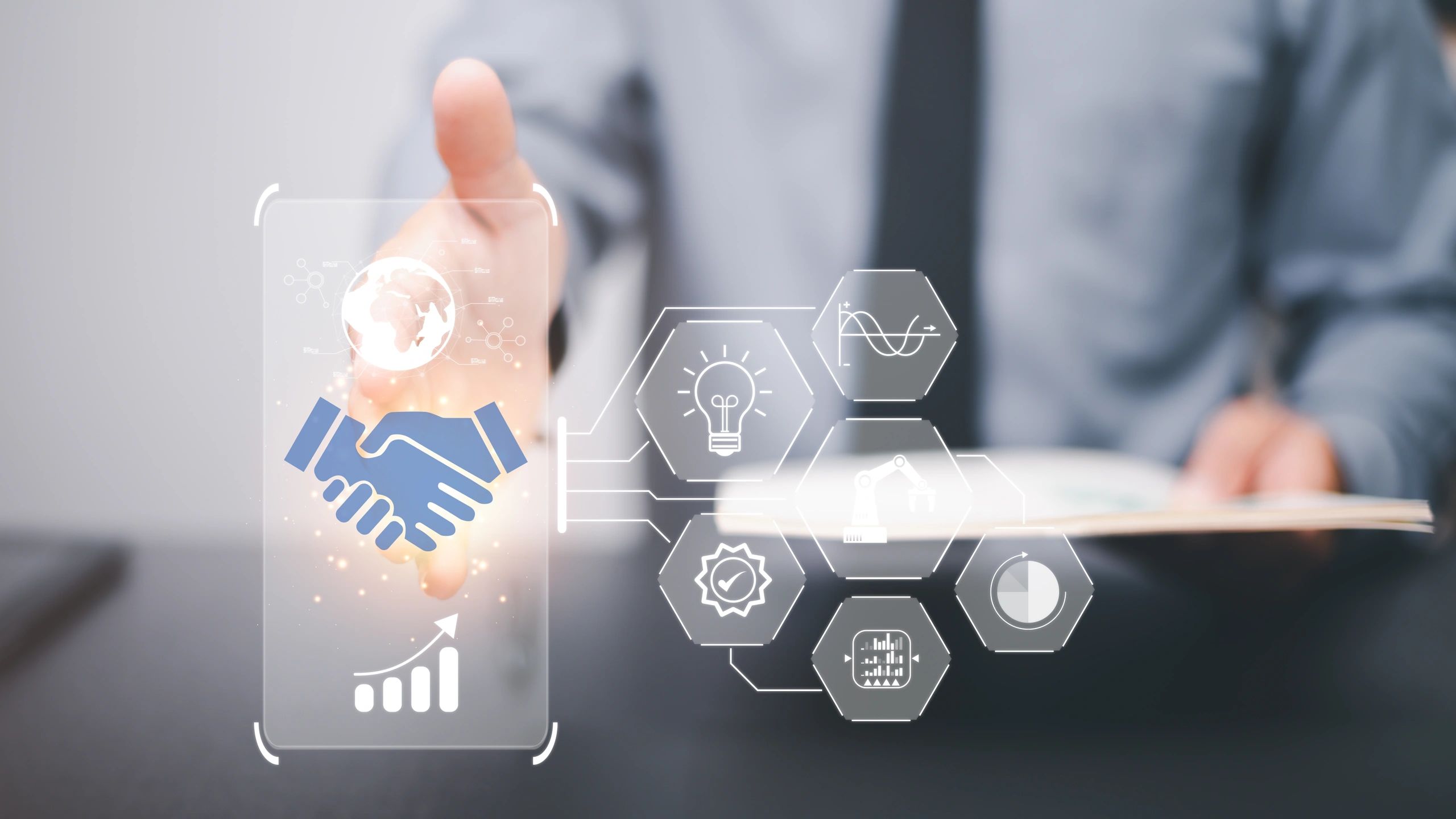 transparent business, supplier handshake, scalable operations